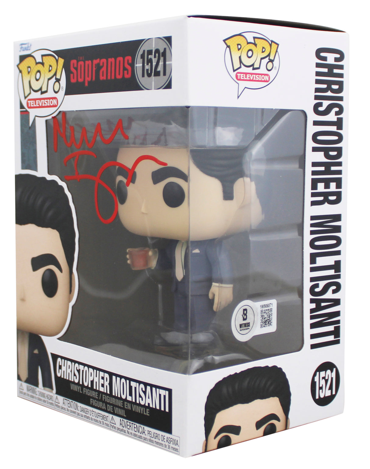 Michael Imperioli The Sopranos Signed #1521 Funko Pop Figure BAS Wit #1W906871