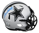 Cowboys Tony Dorsett Authentic Signed Rave Speed Mini Helmet W/ Case BAS Witness