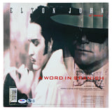 Elton John Signed Mona Lisas And Mad Hatters Album Cover W/ Vinyl BAS #AE09858