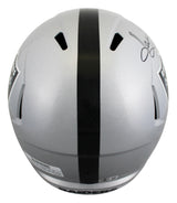 Raiders Howie Long Signed Full Size Speed Rep Helmet BAS Witnessed #1W383109