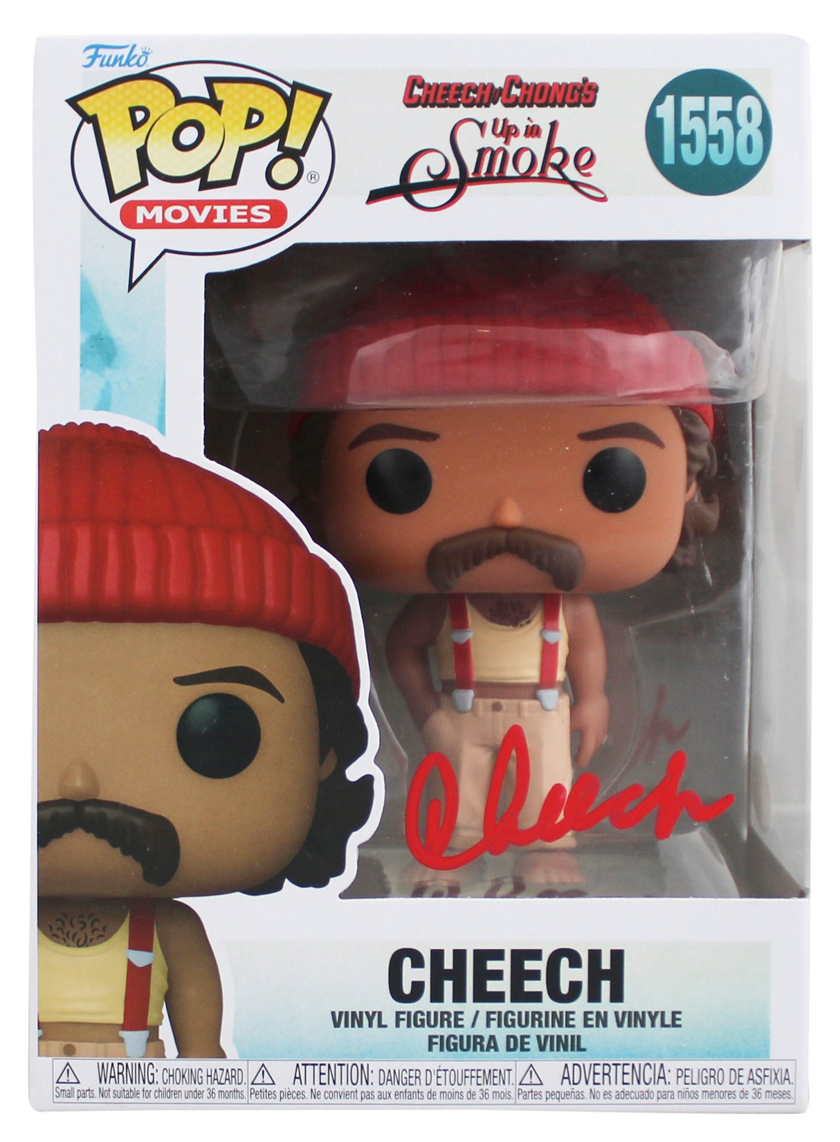 Cheech Marin Up In Smoke Authentic Signed #1558 Funko Pop Figure JSA #CA07056