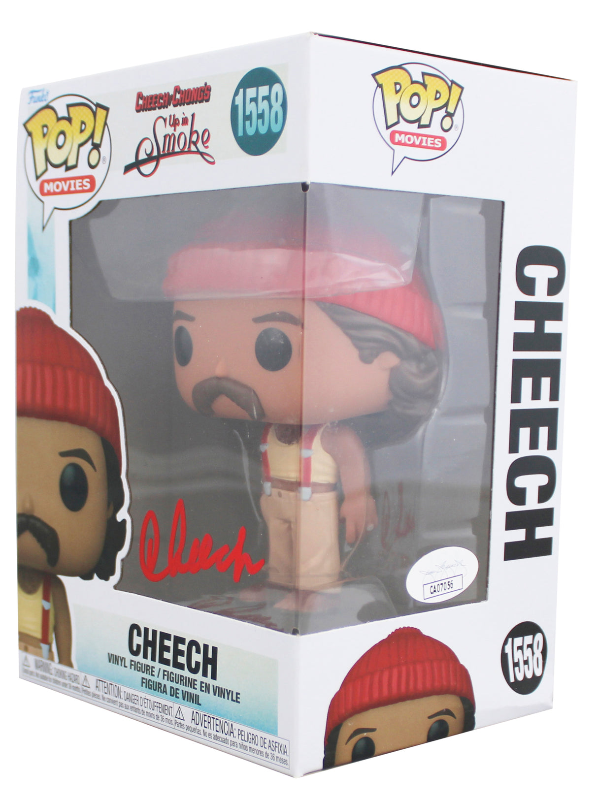 Cheech Marin Up In Smoke Authentic Signed #1558 Funko Pop Figure JSA #CA07056