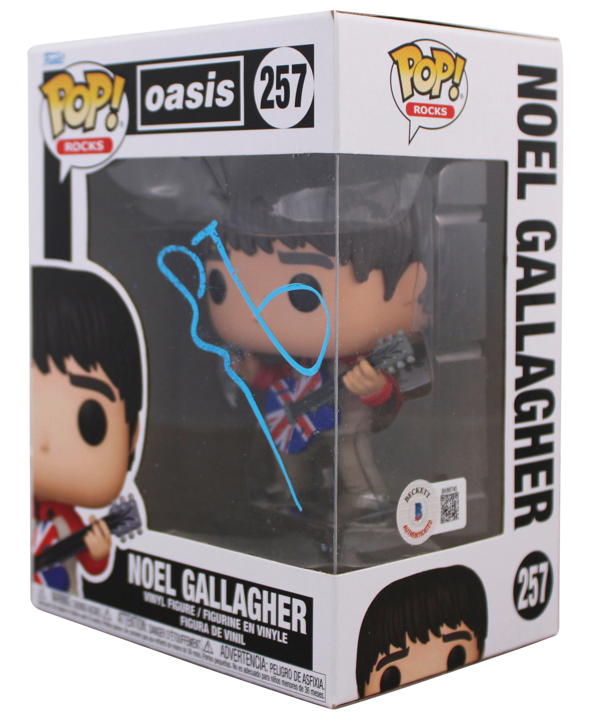Noel Gallagher Oasis Authentic Signed #257 Funko Pop Vinyl Figure BAS #BK66745