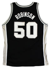 Spurs David Robinson "2 Cor 5:7" Signed Black Champion Jersey BAS #BU55005
