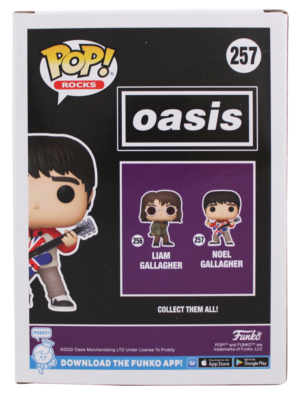 Noel Gallagher Oasis Authentic Signed #257 Funko Pop Vinyl Figure BAS #BK66745