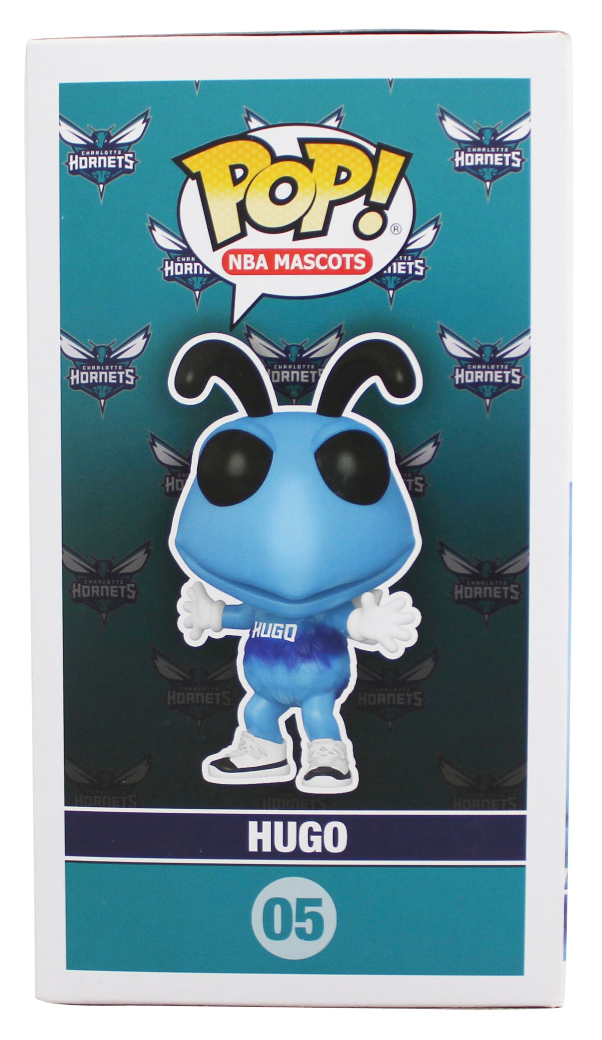 Hornets Larry Johnson Authentic Signed #05 Hugo Funko Pop BAS Wit #2W567969