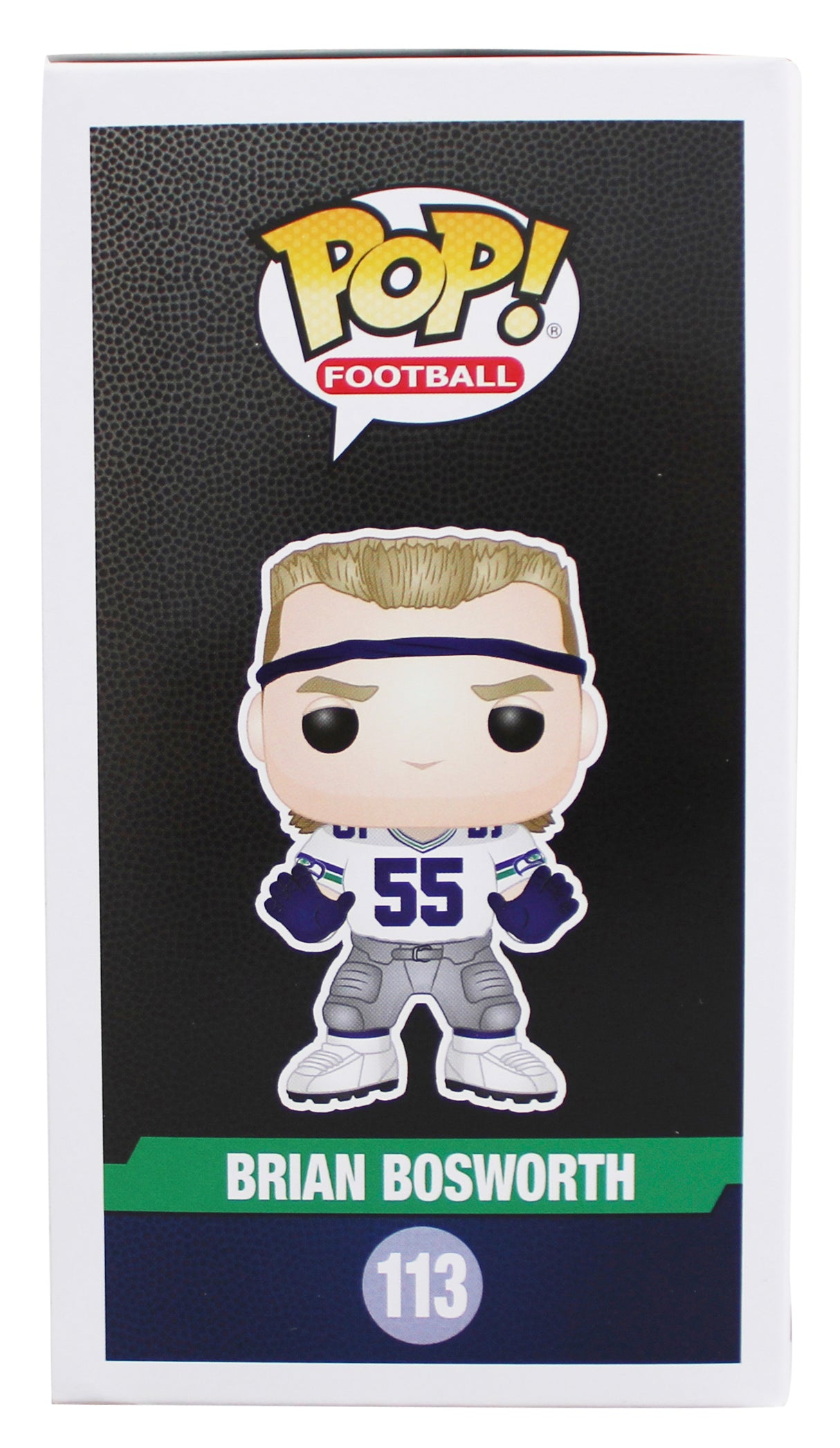 Seahawks Brian Bosworth Authentic Signed #113 Funko Pop Vinyl Figure JSA Witness