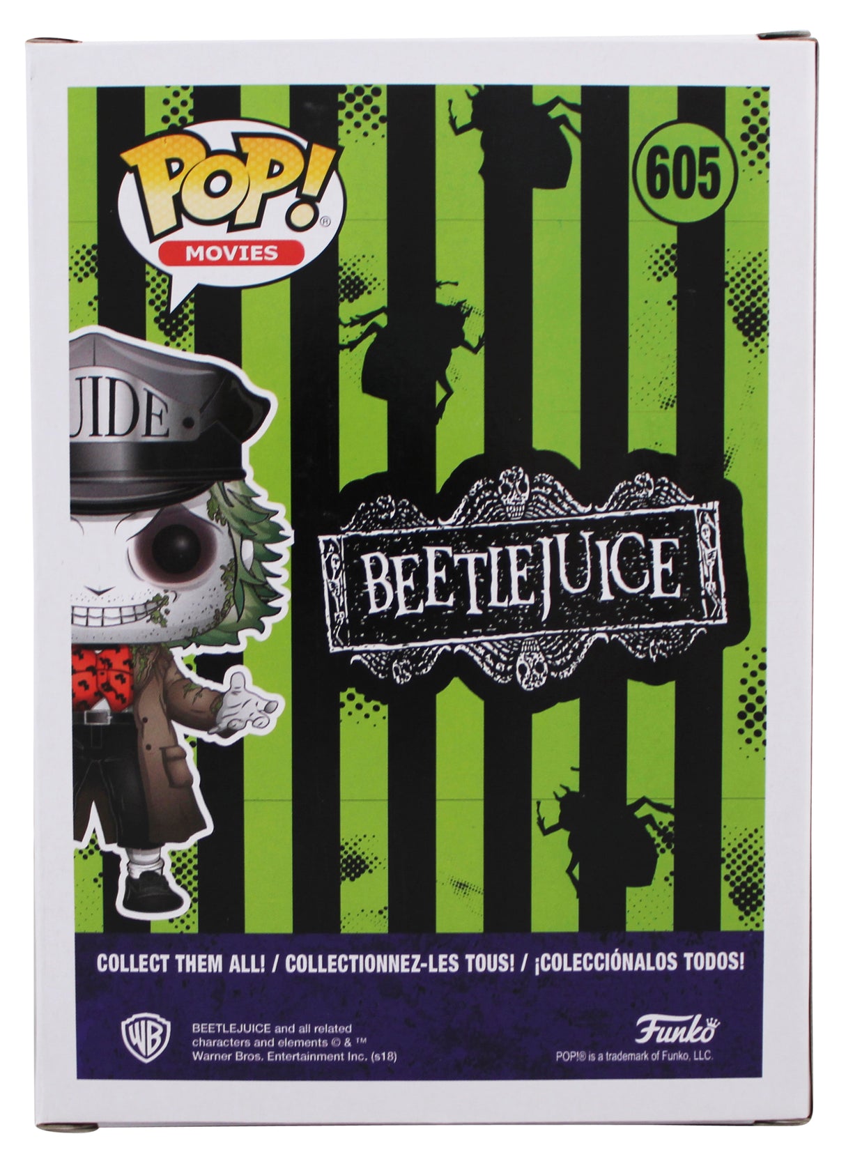 Michael Keaton Beetlejuice Authentic Signed #605 Funko Pop Vinyl Figure BAS