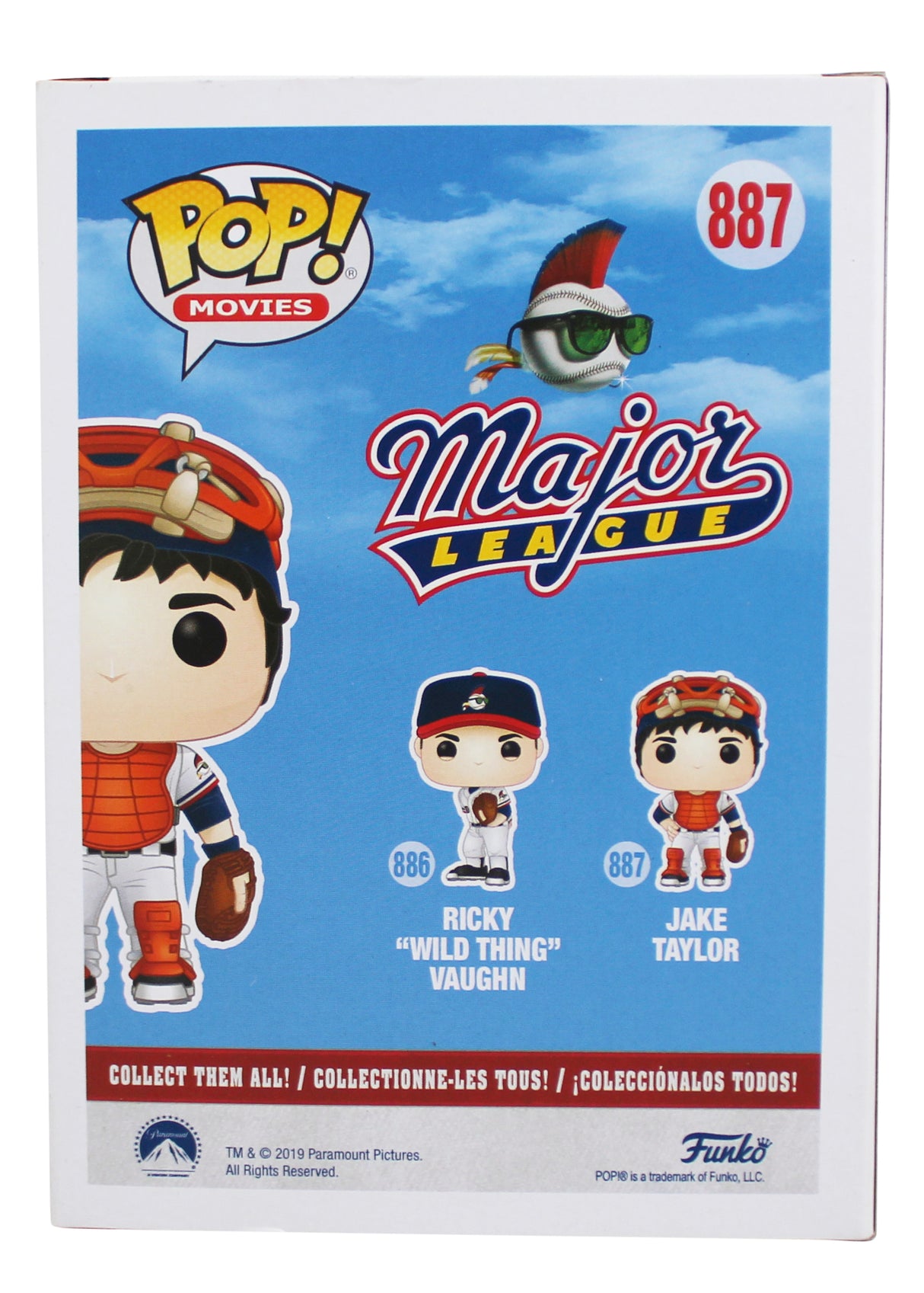 Tom Berenger Major League Authentic Signed #887 Funko Pop Figure JSA #WIT404299