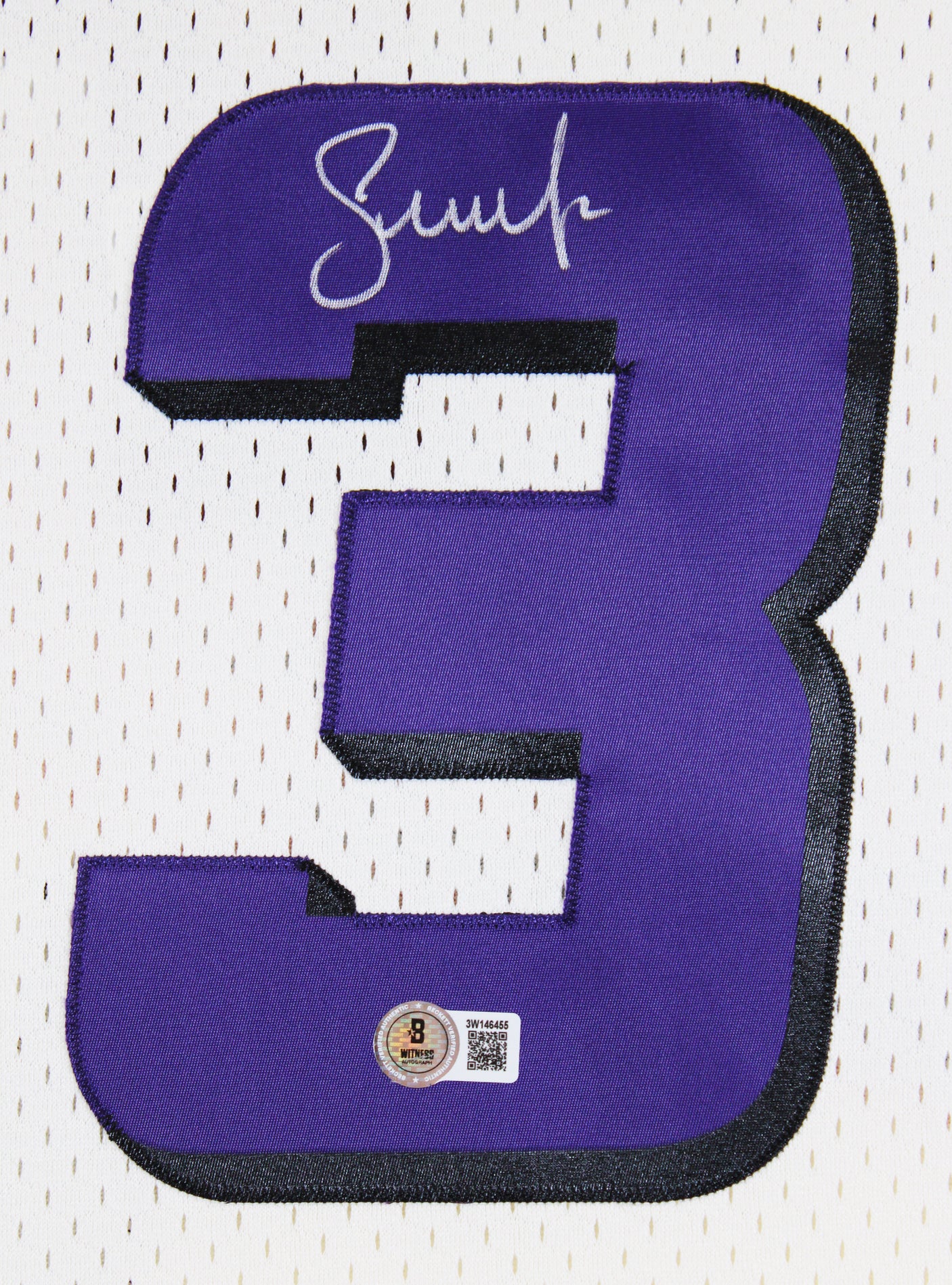 Suns Steve Nash Signed Cream M&N 1996-97 HWC Swingman Jersey BAS Witnessed