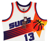 Suns Steve Nash Signed Cream M&N 1996-97 HWC Swingman Jersey BAS Witnessed