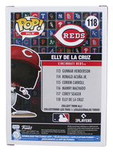 Reds Elly De La Cruz Authentic Signed #118 Funko Pop Figure BAS Wit #3W248083