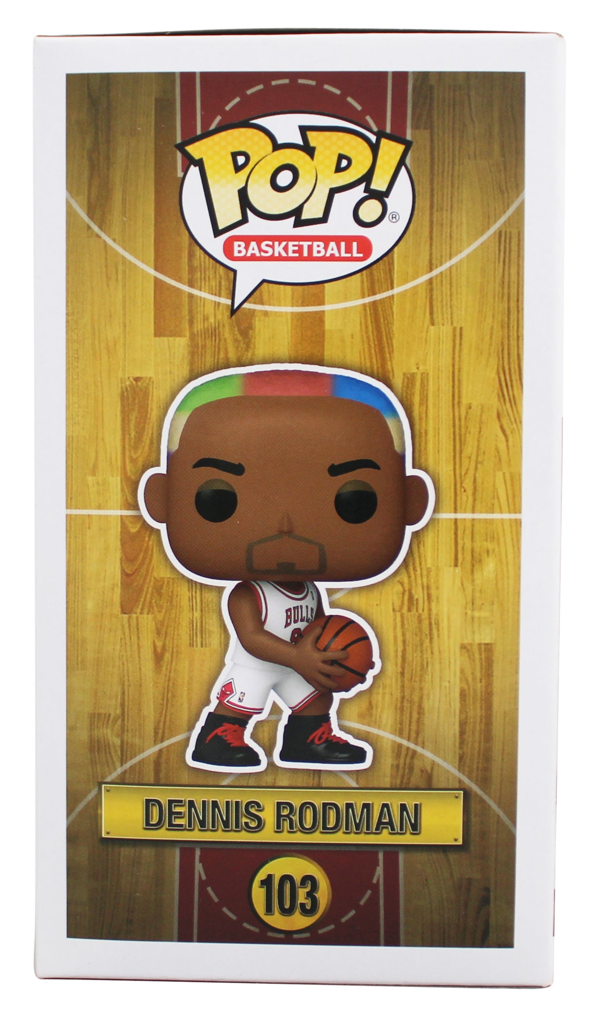 Bulls Dennis Rodman Authentic Signed #103 Funko Pop Figure BAS Wit #2W373784