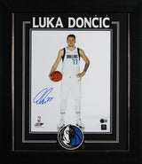 Mavericks Luka Doncic Authentic Signed 11x14 Framed Photo BAS #AE13452