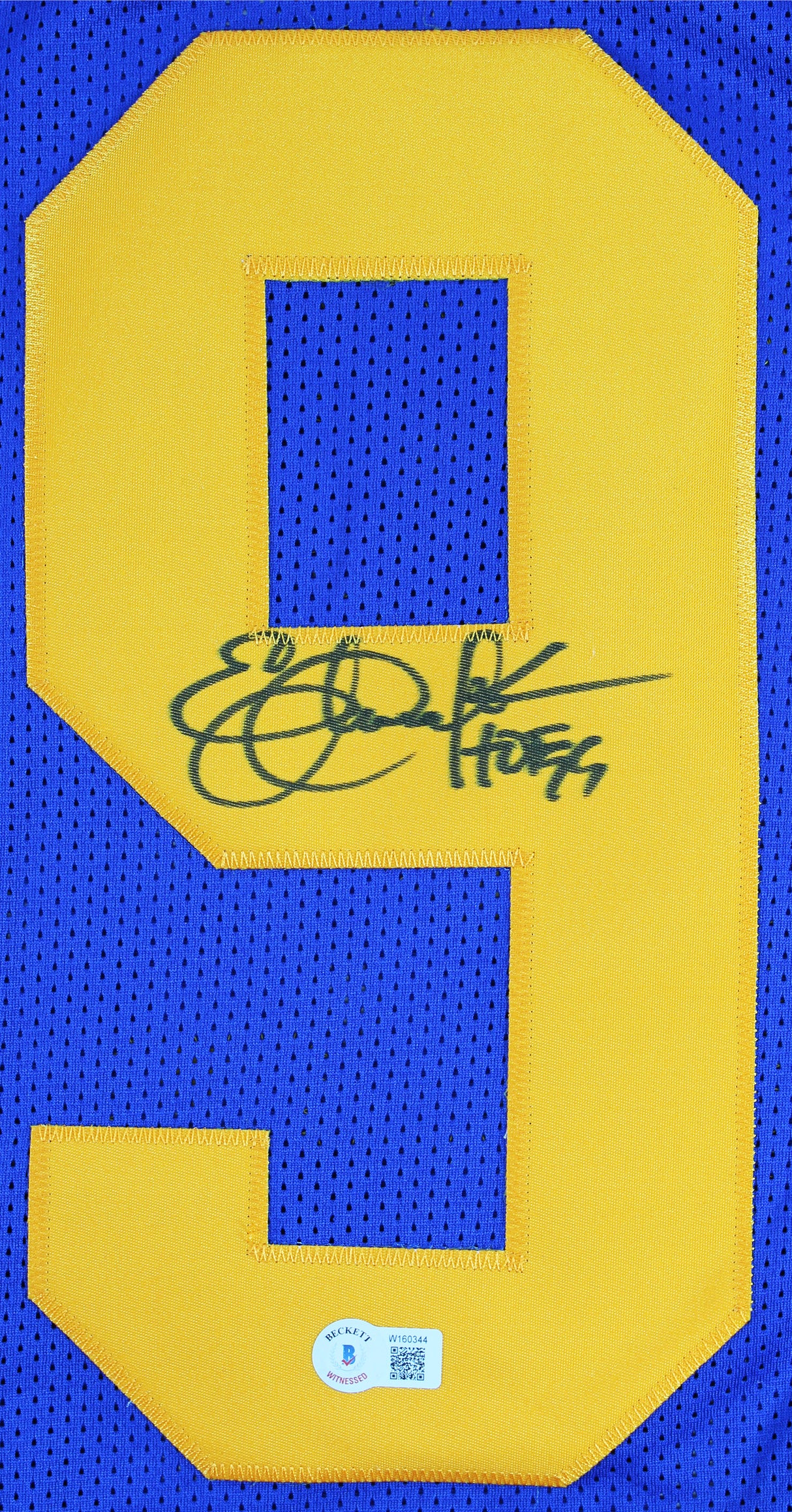 Eric Dickerson "HOF 99" Authentic Signed Blue Pro Style Jersey BAS Witnessed 1