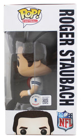 Cowboys Roger Staubach Authentic Signed #82 Funko Pop Figure BAS Wit #WY25951