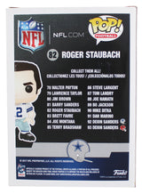 Cowboys Roger Staubach Authentic Signed #82 Funko Pop Figure BAS Wit #WY25951