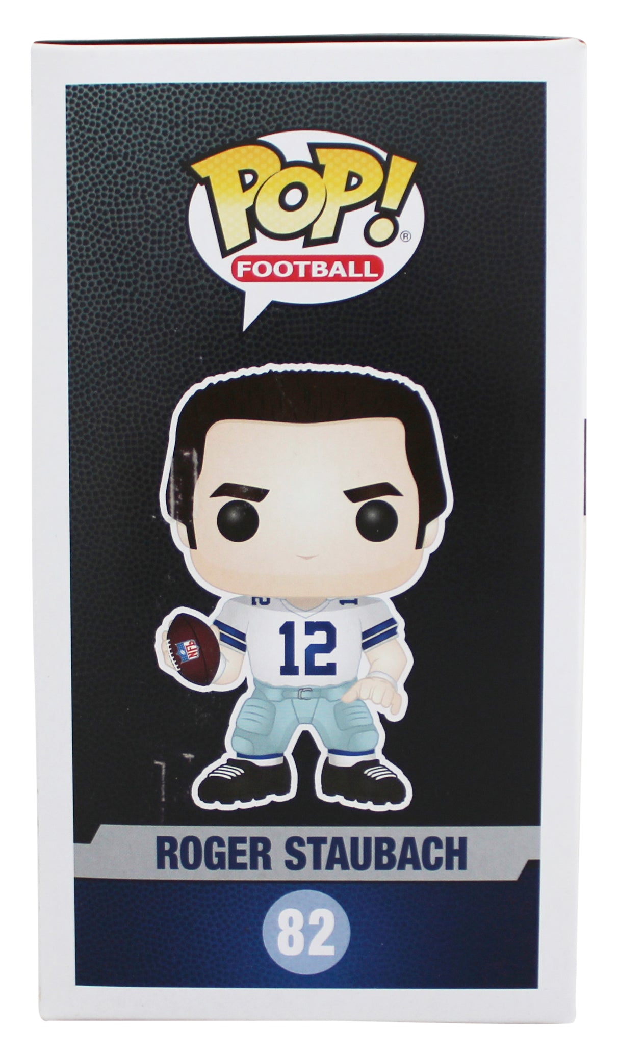 Cowboys Roger Staubach Authentic Signed #82 Funko Pop Figure BAS Wit #WY25951