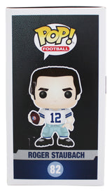 Cowboys Roger Staubach Authentic Signed #82 Funko Pop Figure BAS Wit #WY25951