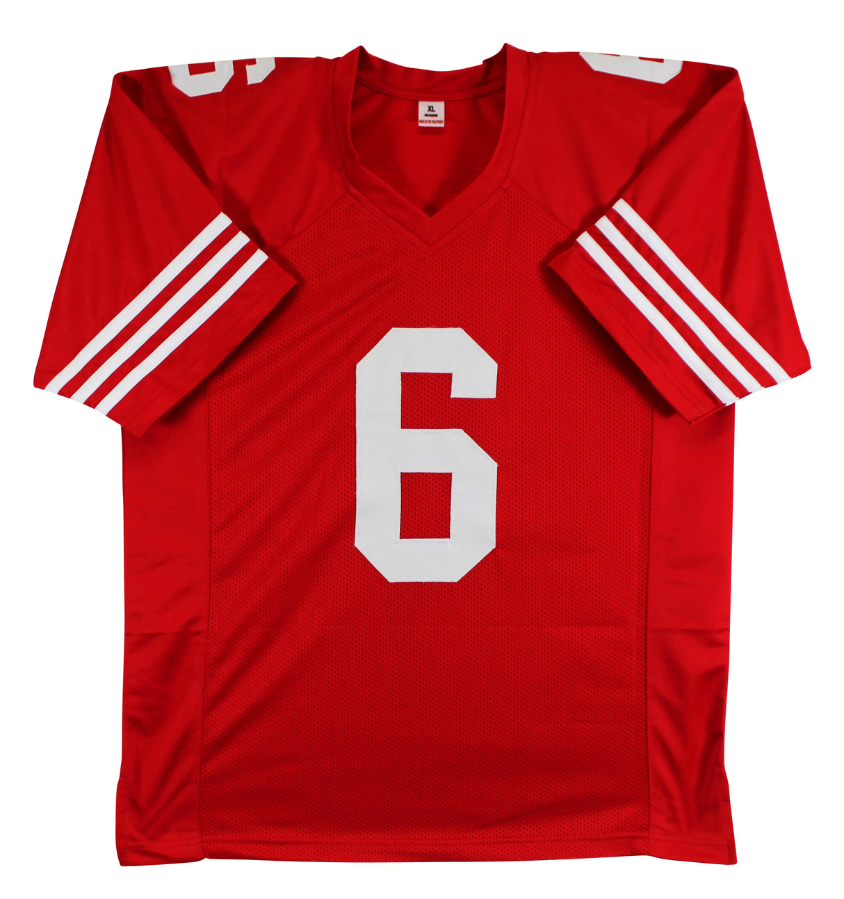 Malik Mustapha Authentic Signed Red Pro Style Jersey Autographed BAS