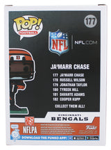 Bengals Ja'Marr Chase Authentic Signed #177 Funko Pop Figure BAS Wit #3W050347