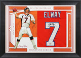 John Elway Authentic Signed One of One Jersey Framed Display BAS Witnessed 2