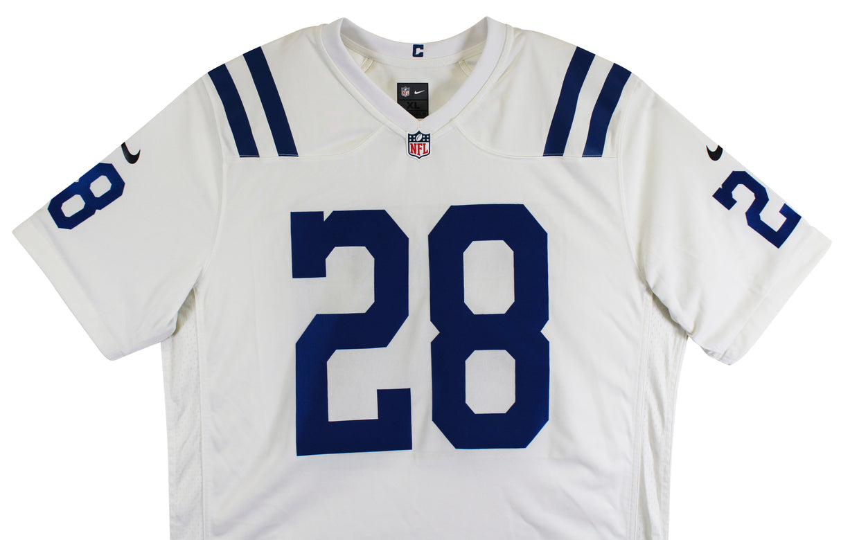 Colts Jonathan Taylor Authentic Signed White Nike Limited Jersey BAS Witnessed