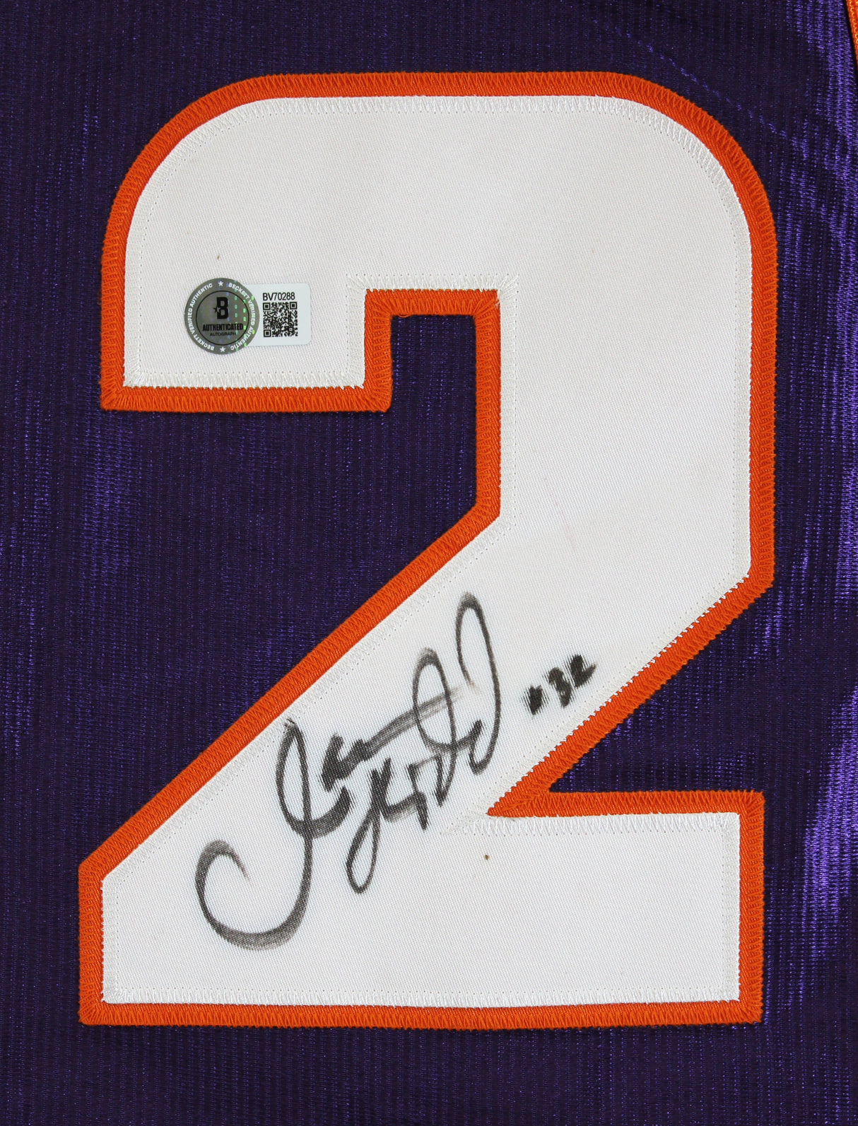 Suns Jason Kidd Authentic Signed Purple Champion Authentic Jersey BAS #BV70288