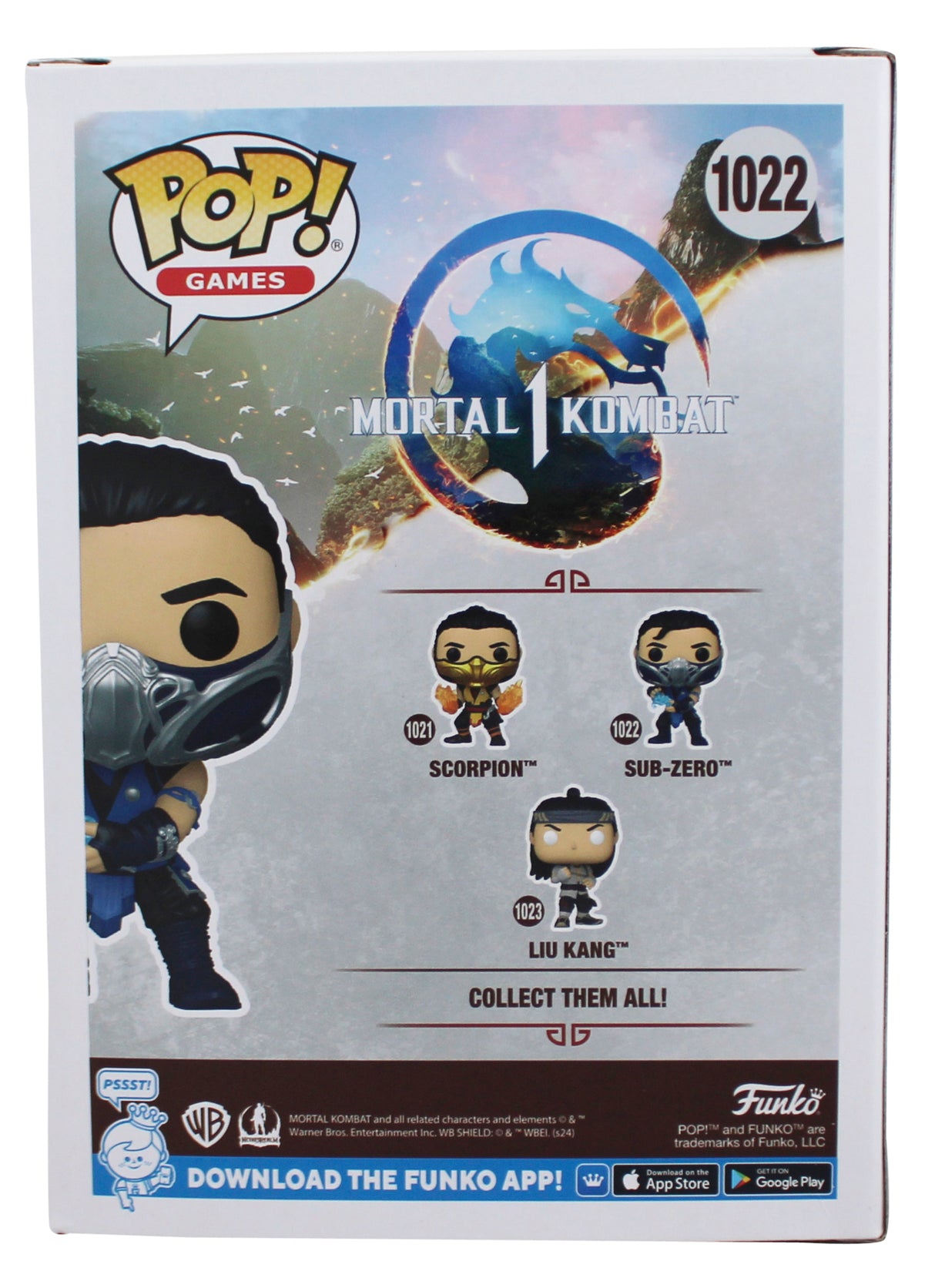Joe Taslim Mortal Kombat Authentic Signed #1022 Funko Pop Figure BAS #BS11284
