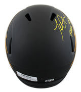 ASU Terrell Suggs "Fork Em" Signed Black F/S Speed Rep Helmet W/ Case BAS Wit