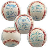 1997 Orioles (23) Erickson, Mussina, Surhoff Signed Oal Baseball BAS #AA03196