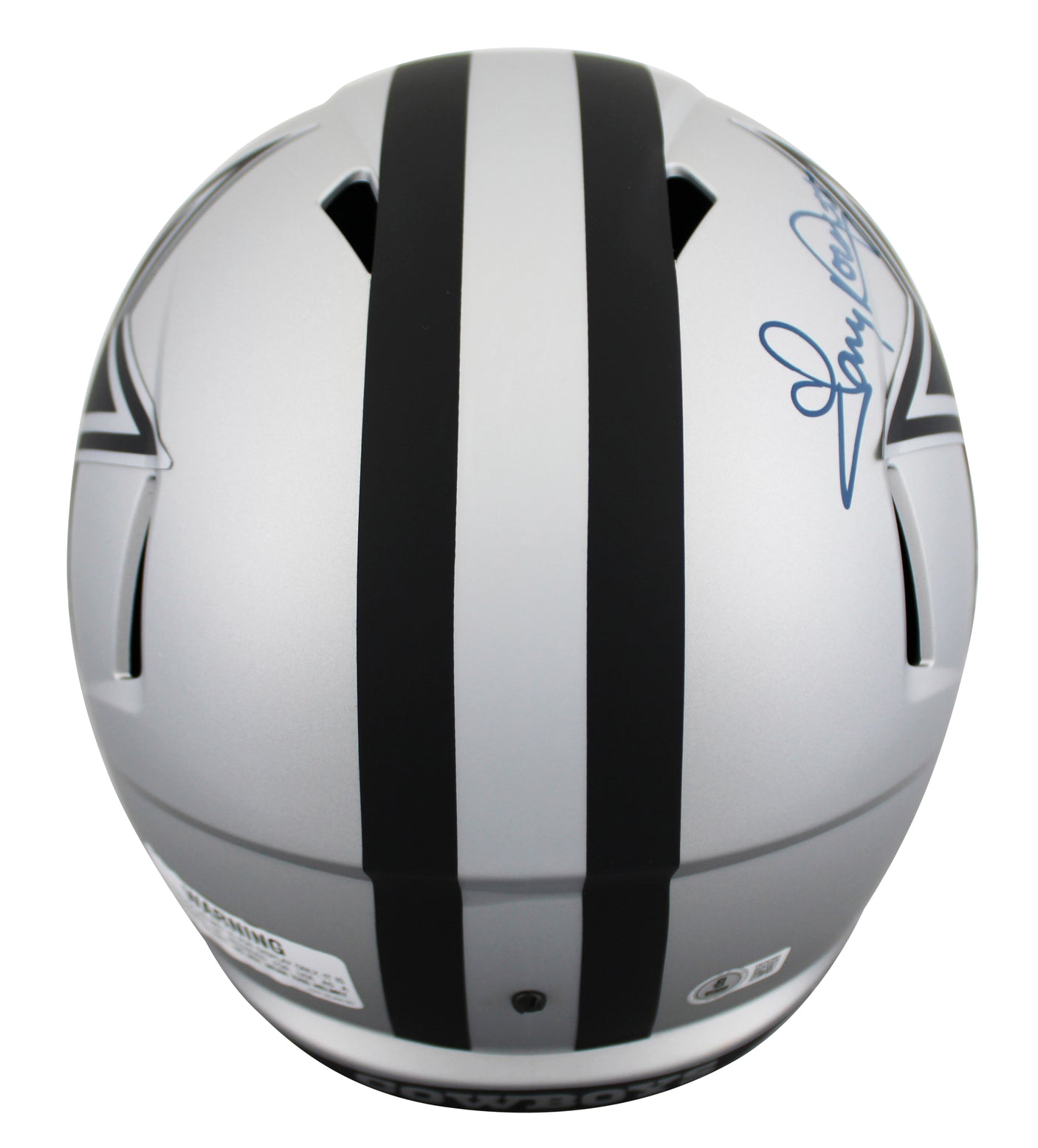 Cowboys Tony Dorsett Signed Rave Full Size Speed Rep Helmet W/ Case BAS Witness