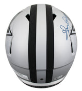 Cowboys Tony Dorsett Signed Rave Full Size Speed Rep Helmet W/ Case BAS Witness