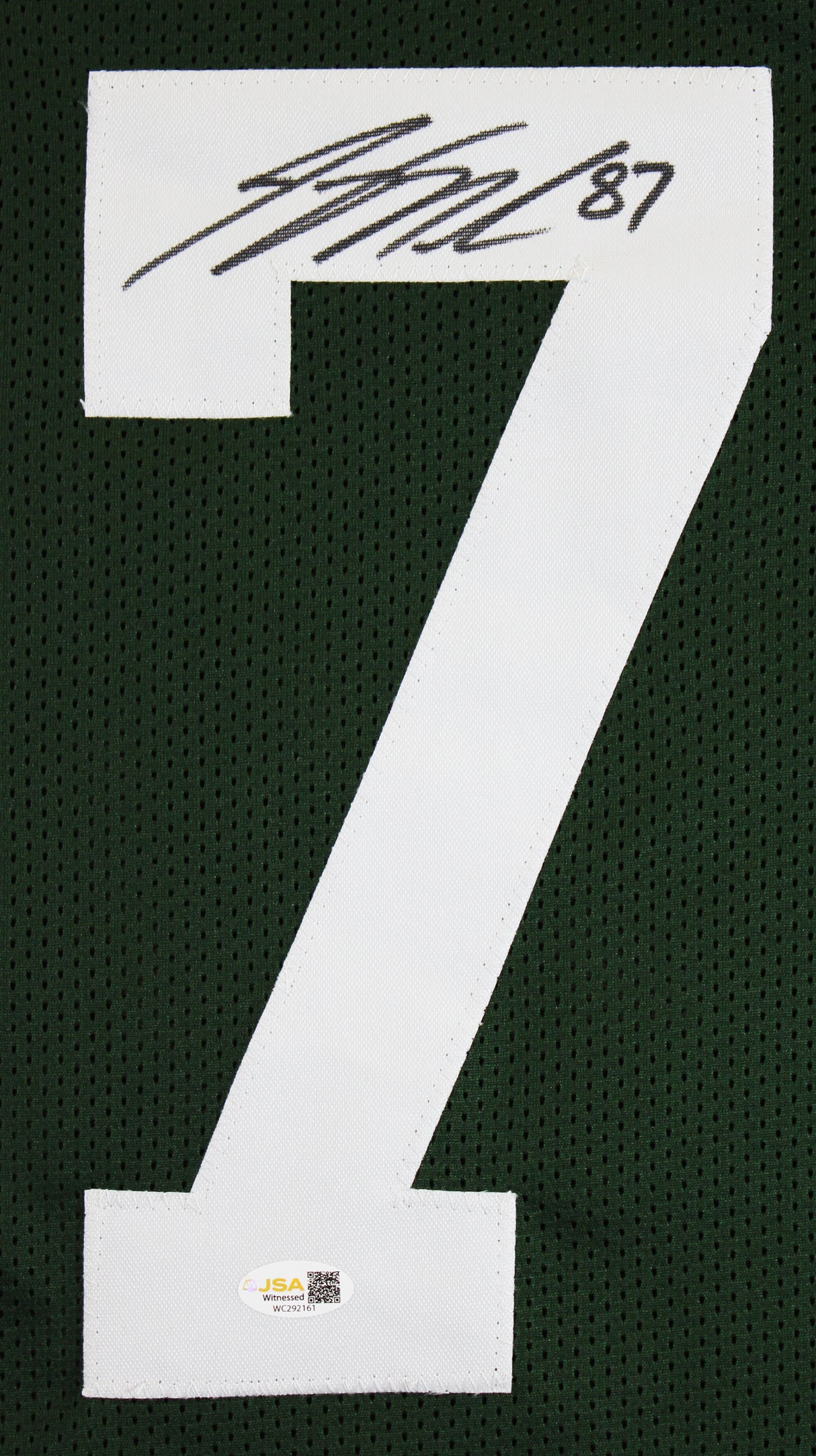 Jordy Nelson Authentic Signed Green Pro Style Framed Jersey JSA Witness