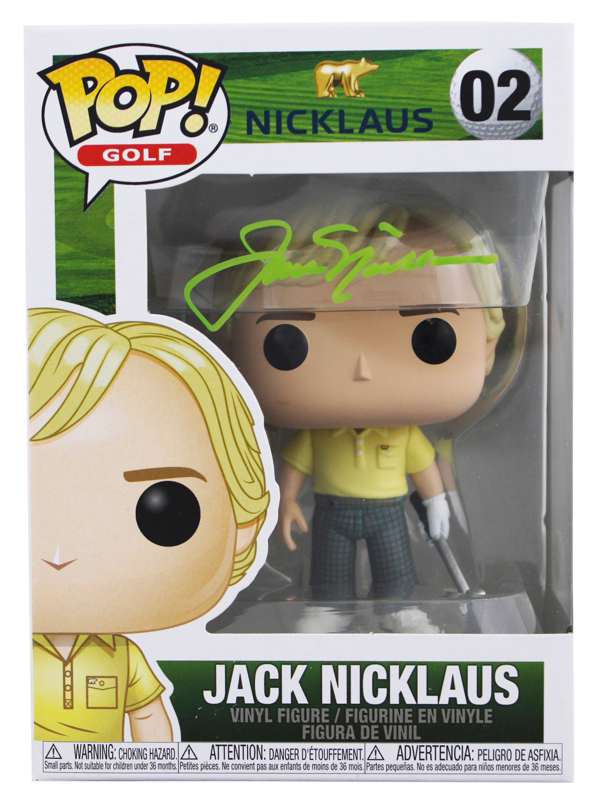 Jack Nicklaus Authentic Signed #02 Funko Pop Vinyl Figure JSA #QQ50020