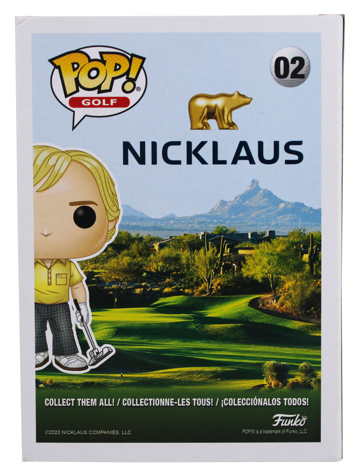 Jack Nicklaus Authentic Signed #02 Funko Pop Vinyl Figure JSA #QQ50020