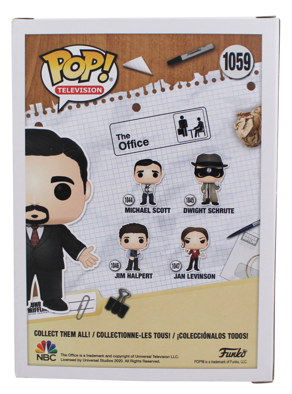 Steve Carell The Office Authentic Signed #1059 Funko Pop Figure BAS #BK12062