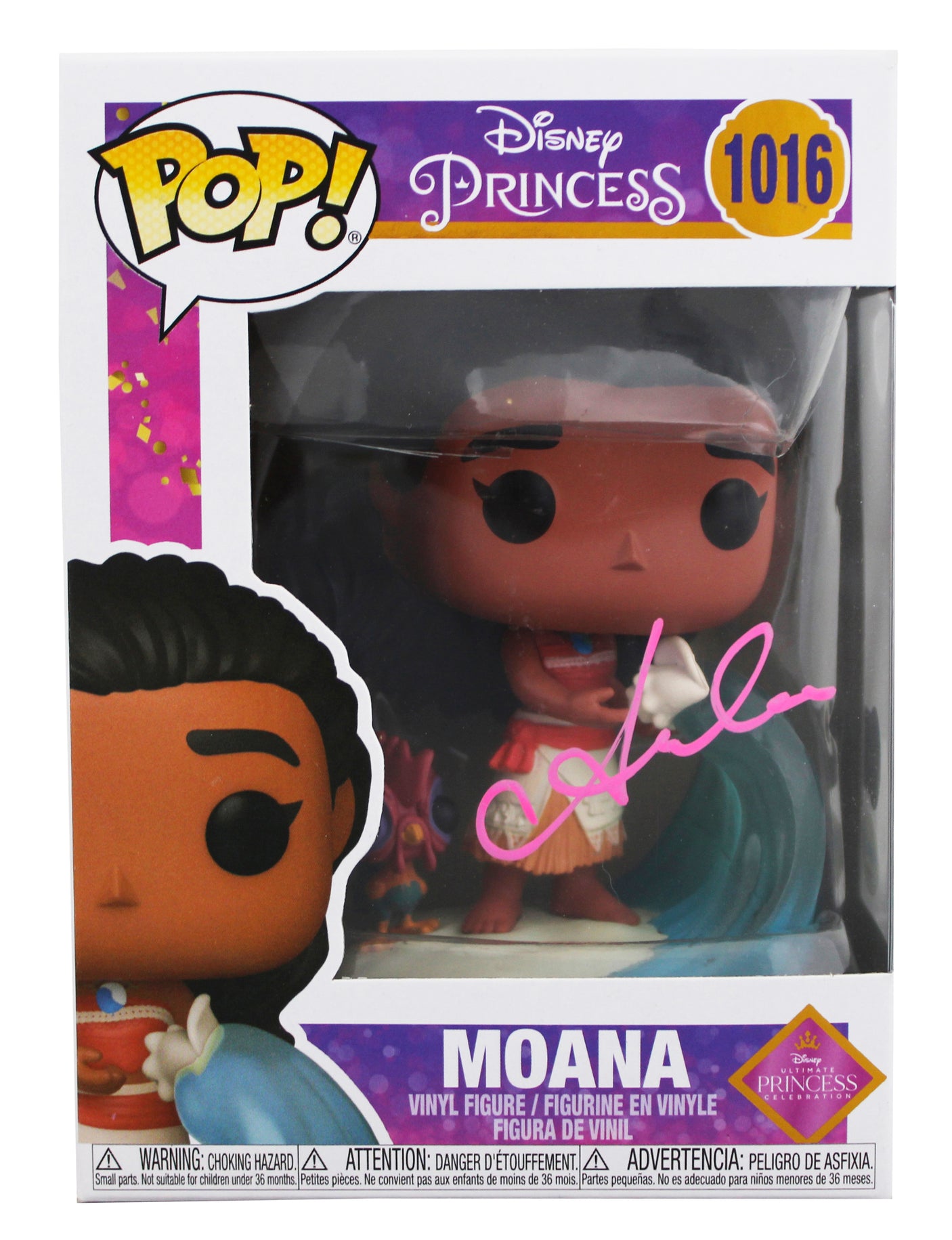 Aulii Cravalho Authentic Signed Moana #1016 Funko Pop Vinyl Figure BAS #BT67937