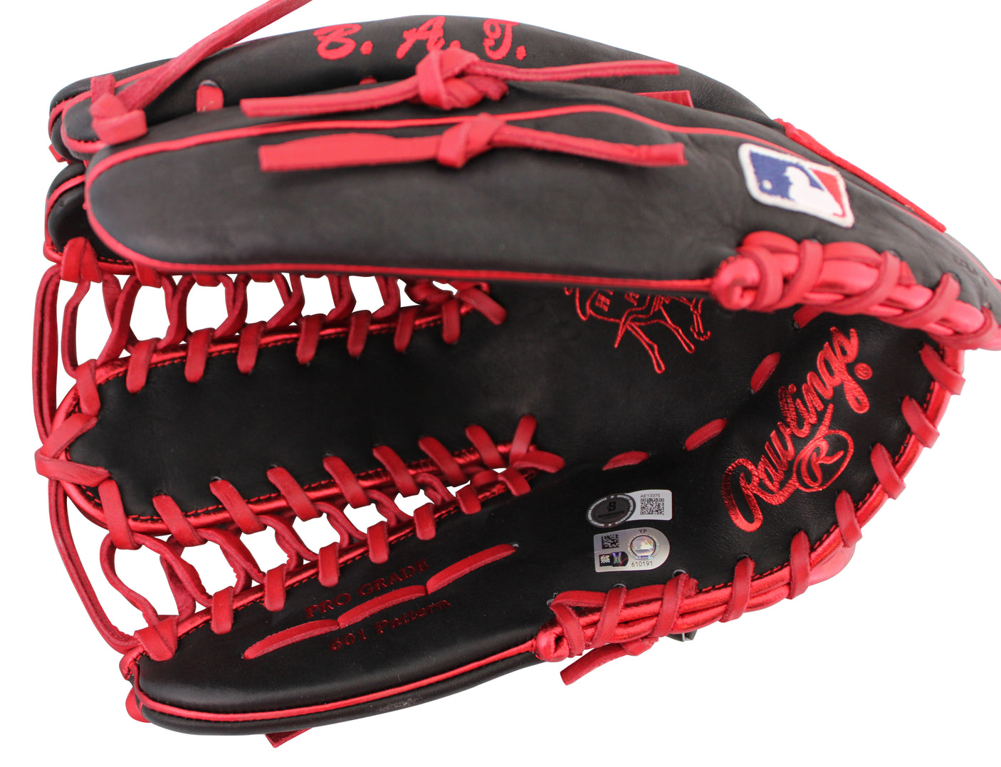 Angels Mike Trout Signed Black Rawlings Player Model Baseball Glove MLB & BAS 3