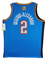 Thunder Shai Gilgeous-Alexander Signed Blue Nike Swingman Jersey BAS #BV70406