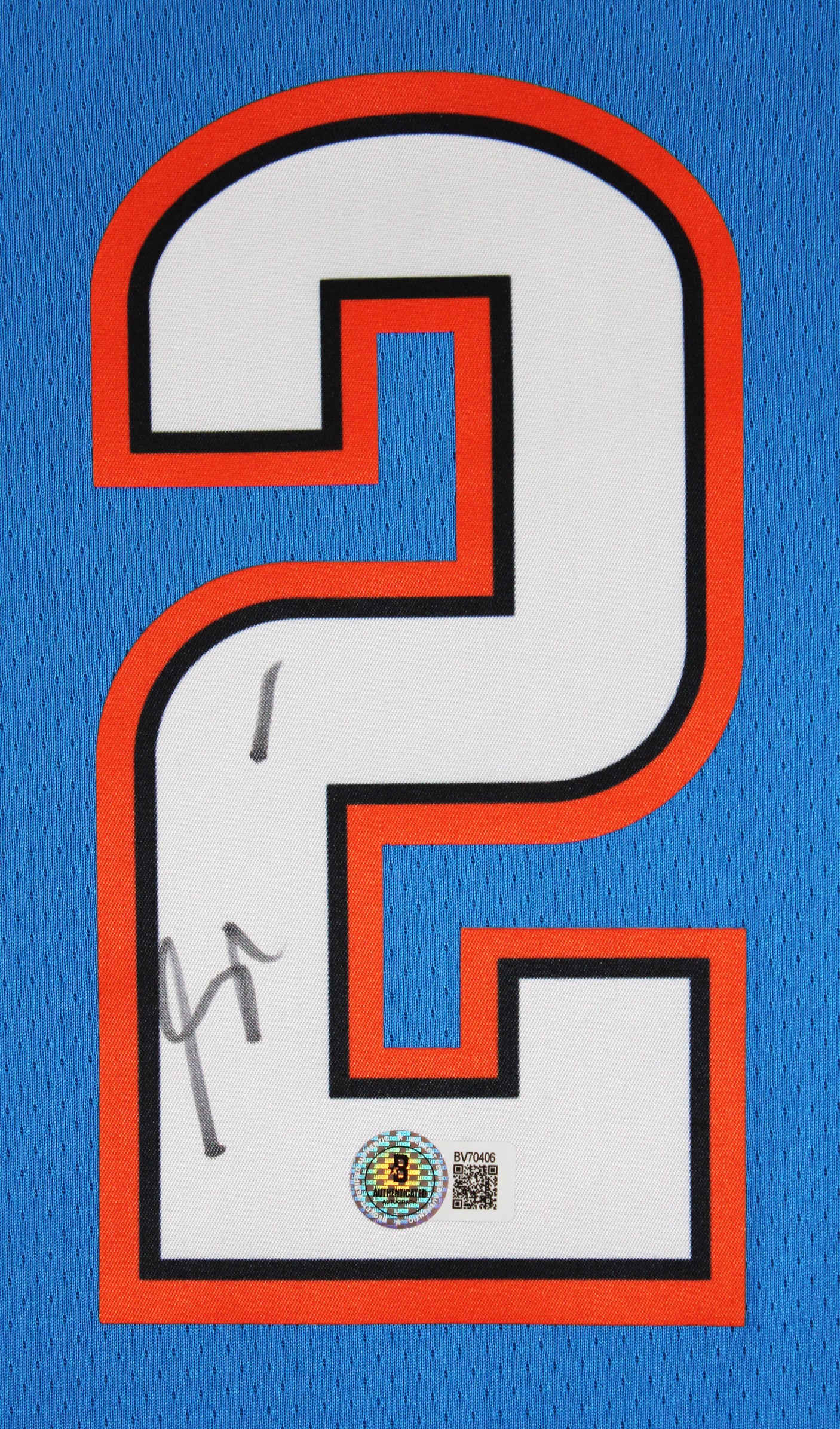 Thunder Shai Gilgeous-Alexander Signed Blue Nike Swingman Jersey BAS #BV70406