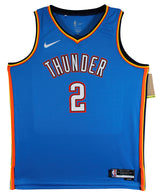 Thunder Shai Gilgeous-Alexander Signed Blue Nike Swingman Jersey BAS #BV70406