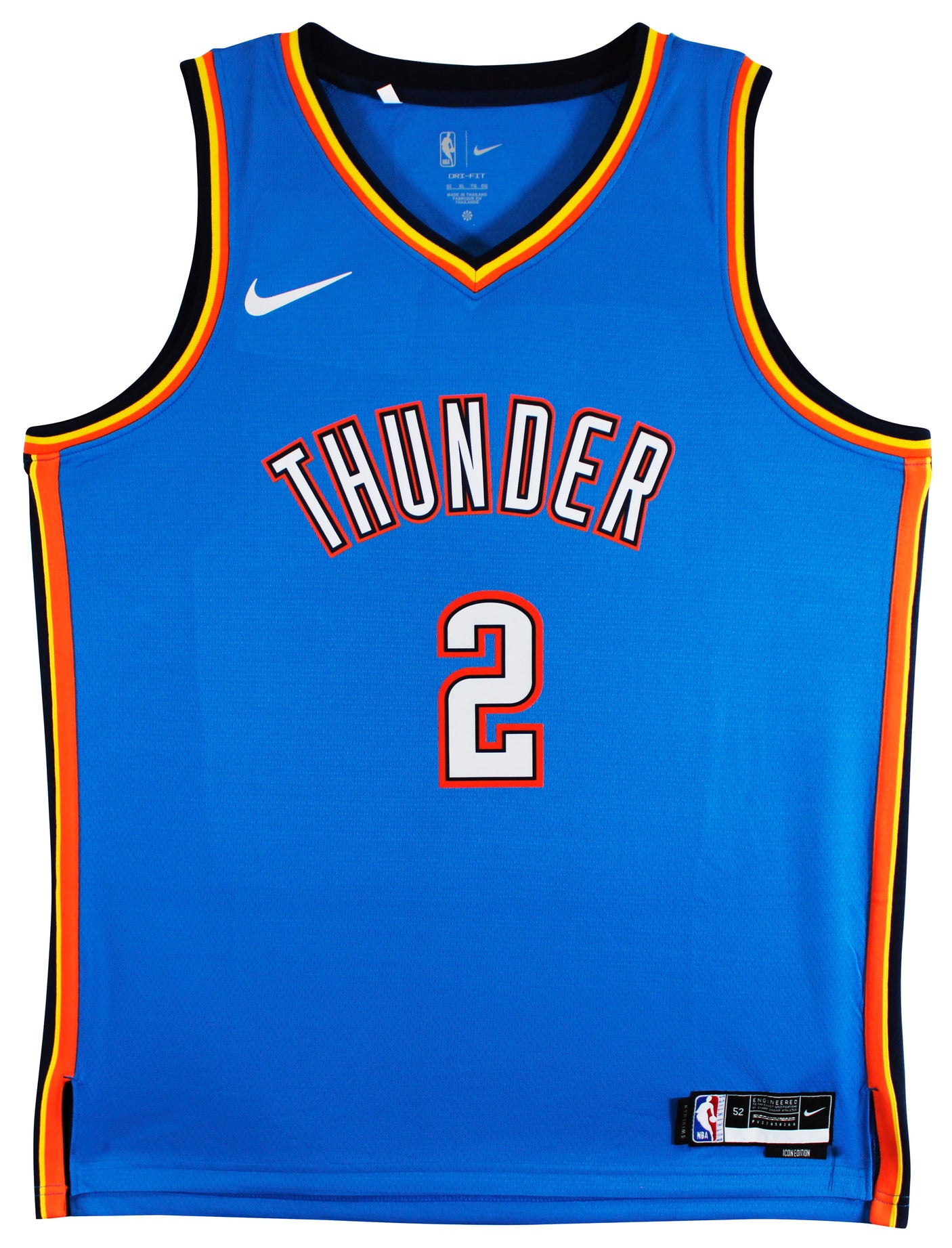 Thunder Shai Gilgeous-Alexander Signed Blue Nike Swingman Jersey BAS #BV70413