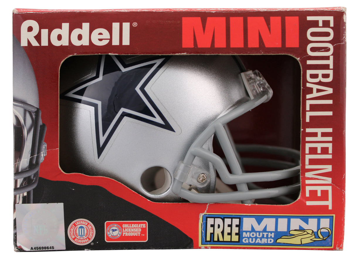 Cowboys Michael Irvin Signed Vintage VSR4 Replica Mini Helmet BAS #BR84245