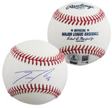Rangers Josh Smith Authentic Signed OML Baseball Autographed BAS Witnessed