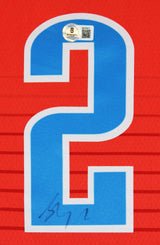 Thunder Shai Gilgeous-Alexander Signed Orange Nike Swingman Jersey BAS #BV70417