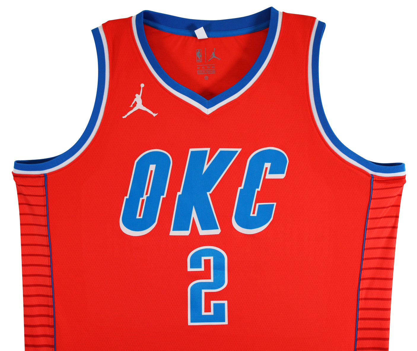 Thunder Shai Gilgeous-Alexander Signed Orange Nike Swingman Jersey BAS #BV70417