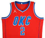 Thunder Shai Gilgeous-Alexander Signed Orange Nike Swingman Jersey BAS #BV70417