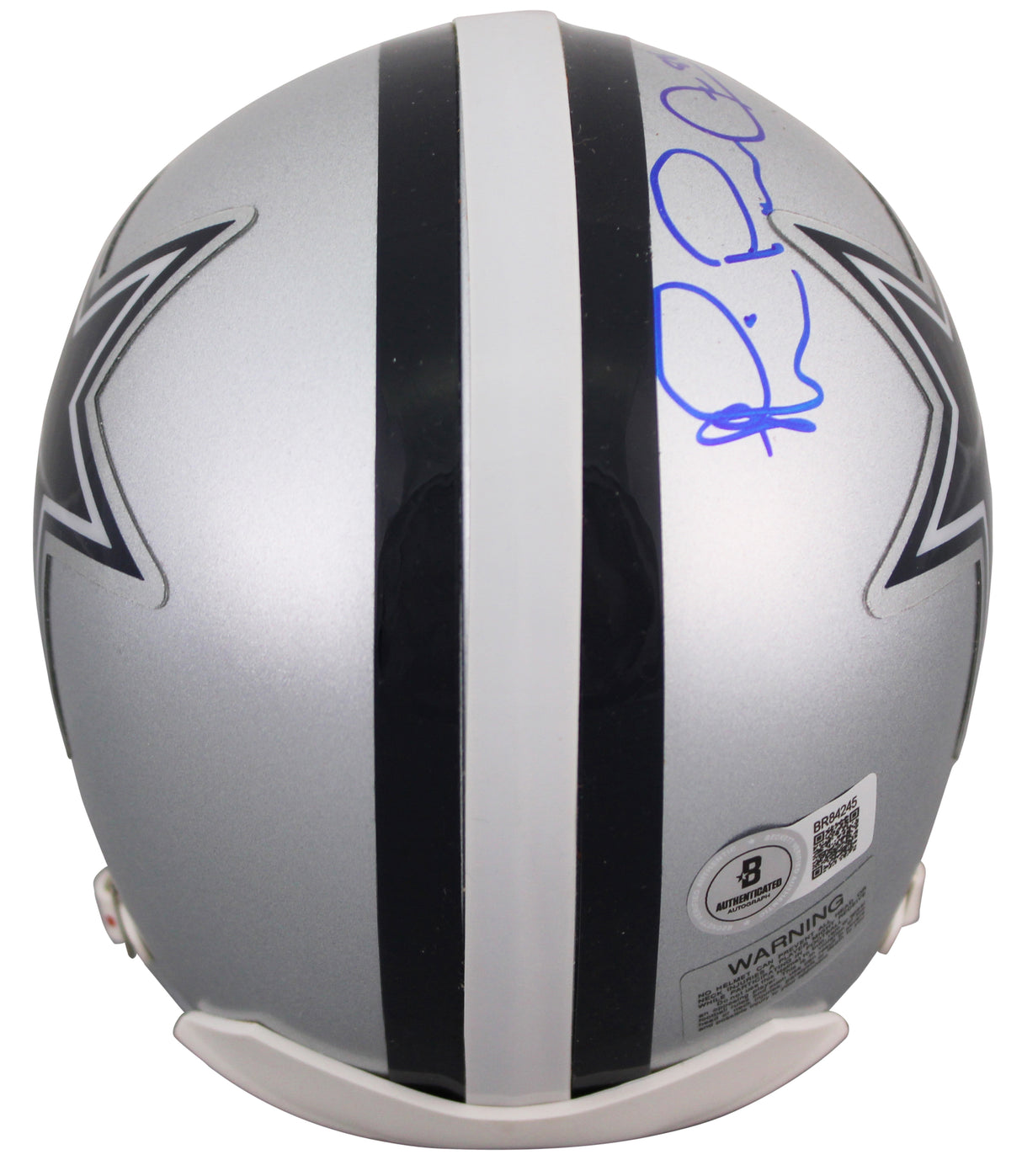 Cowboys Michael Irvin Signed Vintage VSR4 Replica Mini Helmet BAS #BR84245