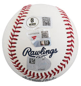 Rangers Eric Nadel & Josh Sborz Signed 2023 WS Logo OML Baseball BAS Fanatics